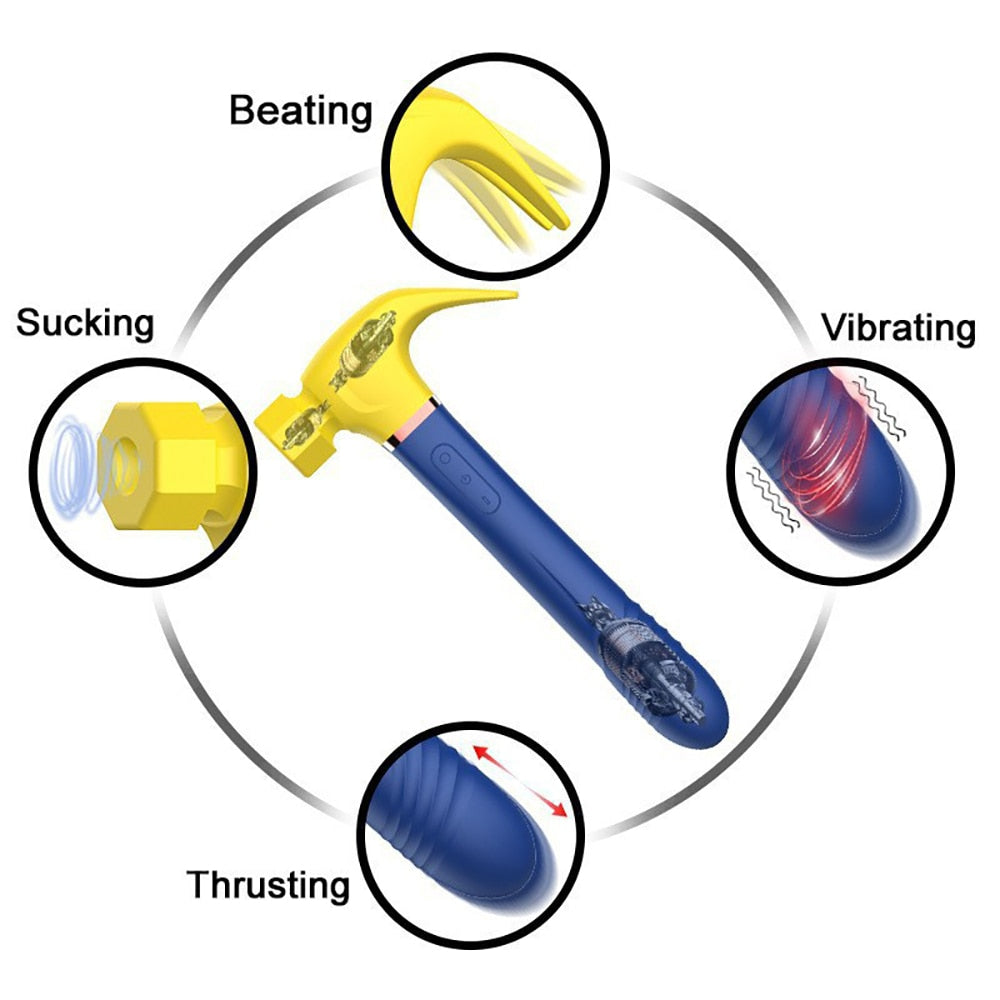 Pleasure Hammer Multifunctional Vibrating Sex Toy | dmunderwear detail image 7