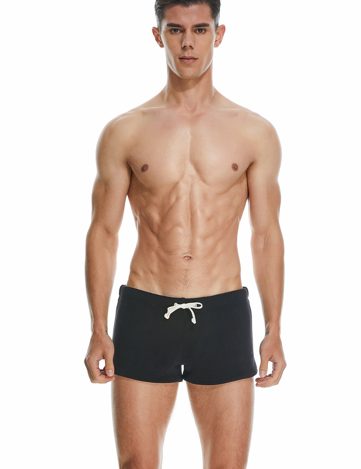 Solid Polar Fleece Shorts 230501 | dmunderwear detail image 14