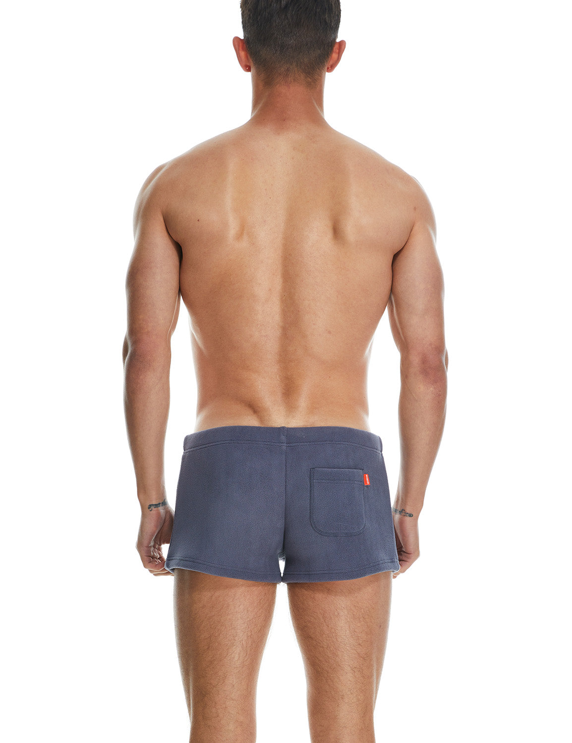 Solid Polar Fleece Shorts 230501 | dmunderwear detail image 3