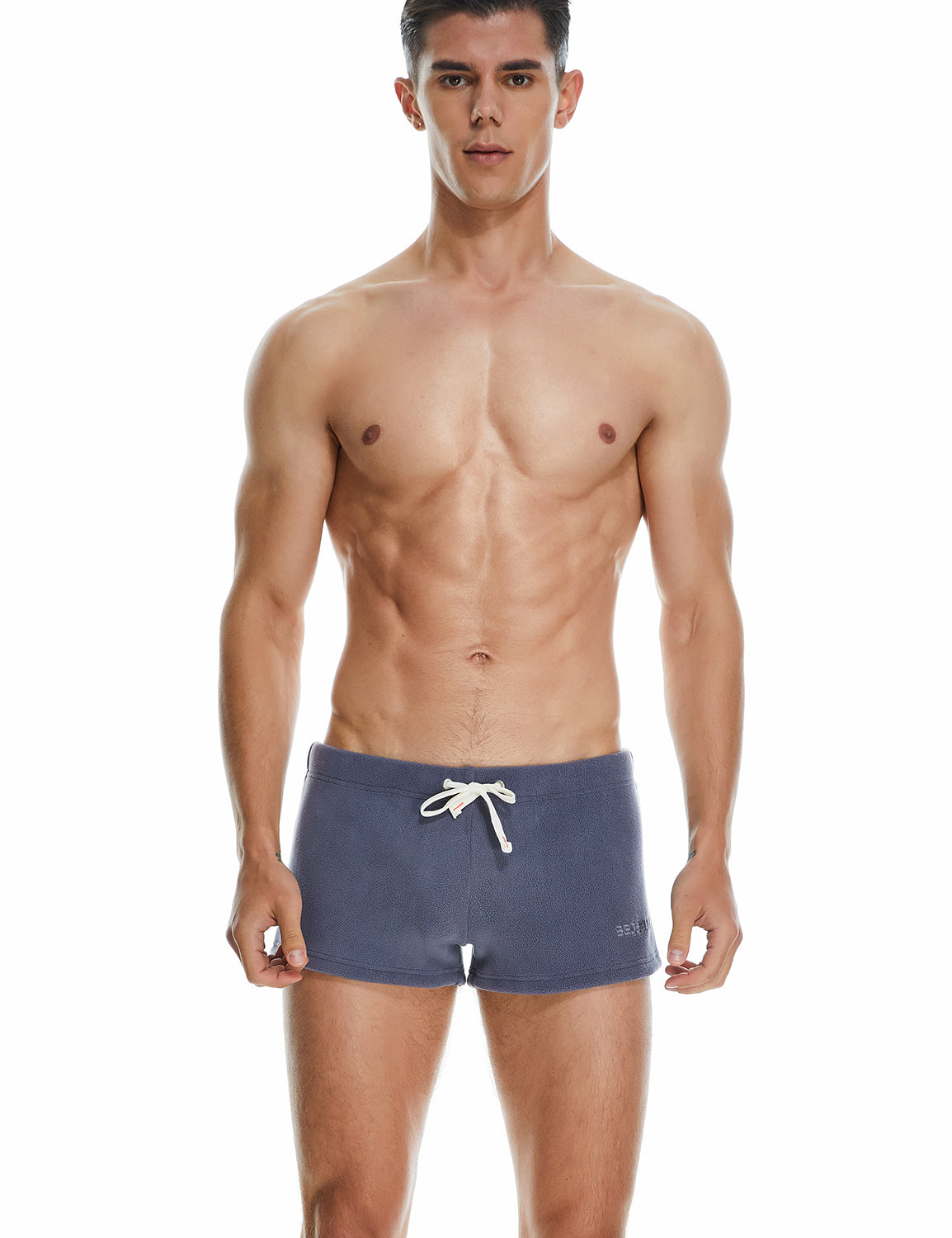 Solid Polar Fleece Shorts 230501 | dmunderwear detail image 7