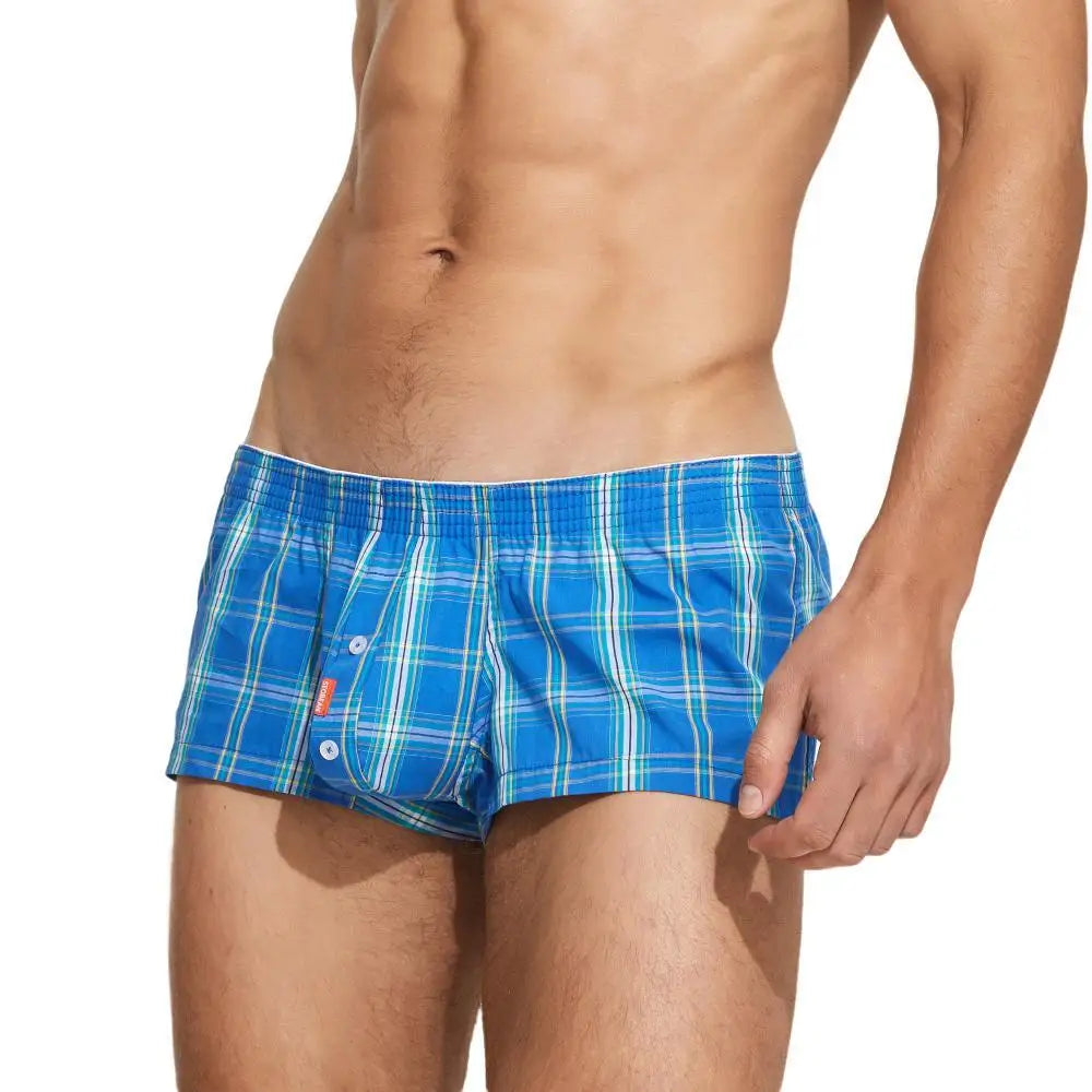 Pouched Plaid Boxers | dmunderwear