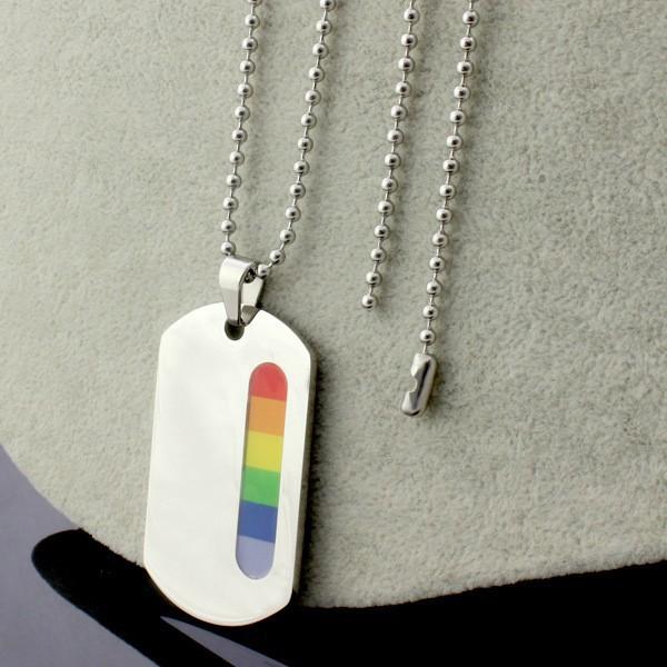 Pride Dog Tags Necklace | dmunderwear product image 2
