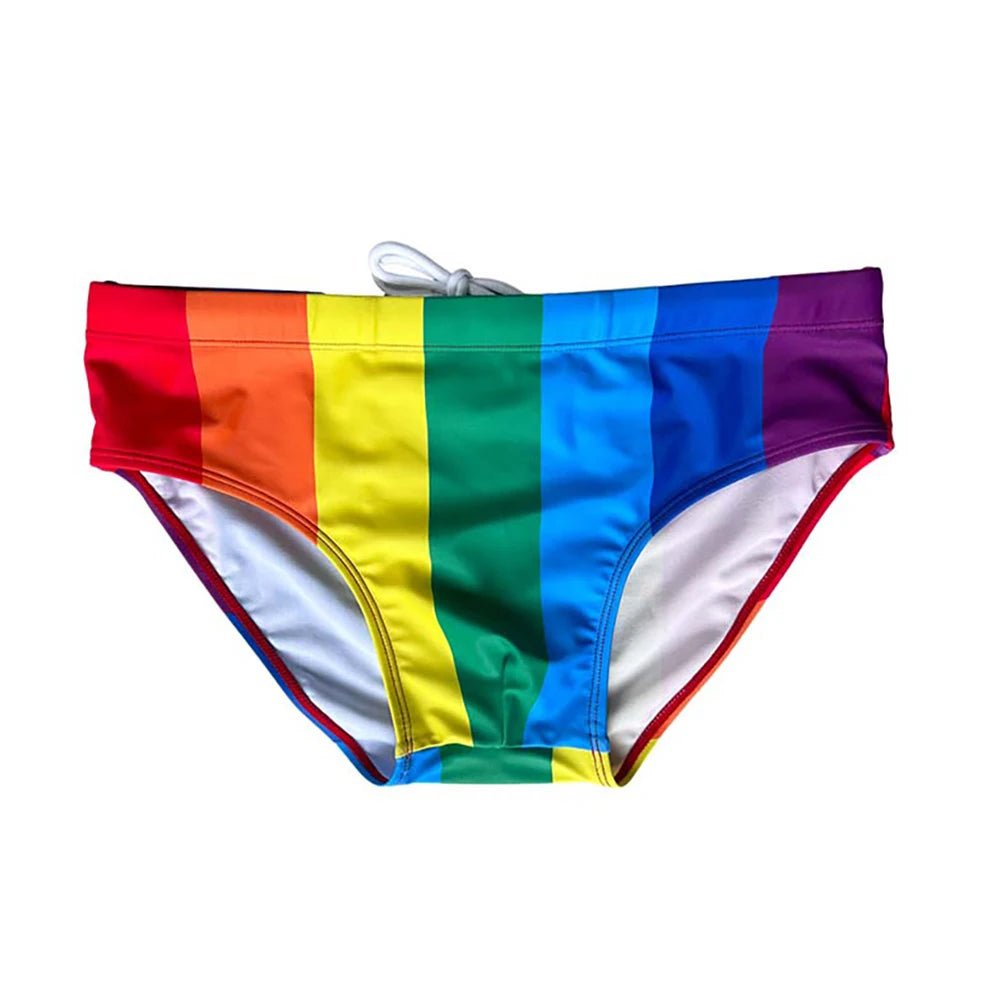 Pride Flag Swim Briefs | dmunderwear
