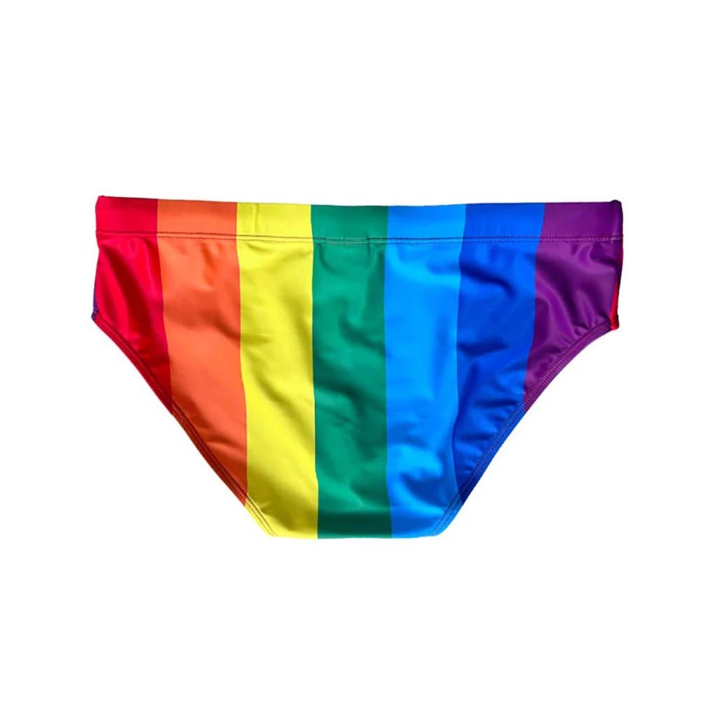 Pride Flag Swim Briefs | dmunderwear detail image 3