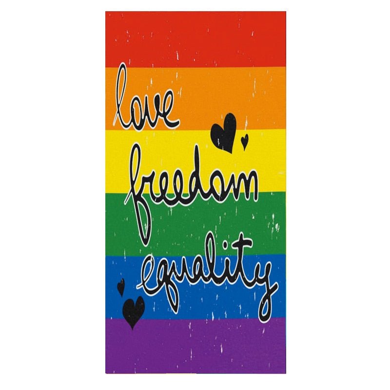 Pride Rainbow Beach Towel | dmunderwear detail image 4