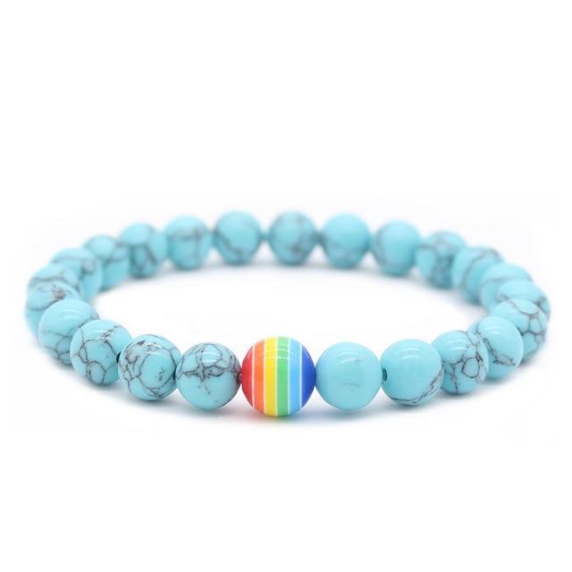 Pride Stone Bead Bracelet | dmunderwear detail image 2
