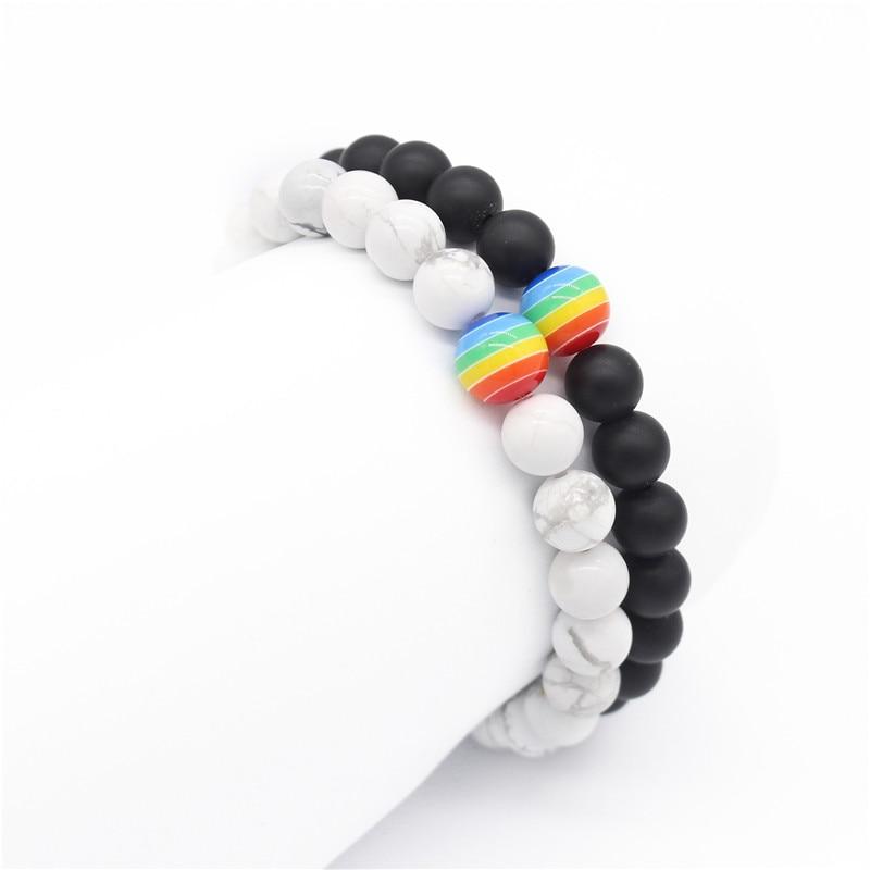Pride Stone Bead Bracelet | dmunderwear detail image 7