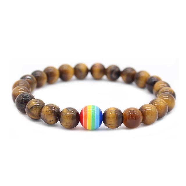 ORVLS Pride Stone Bead Bracelet | dmunderwear detail image 4