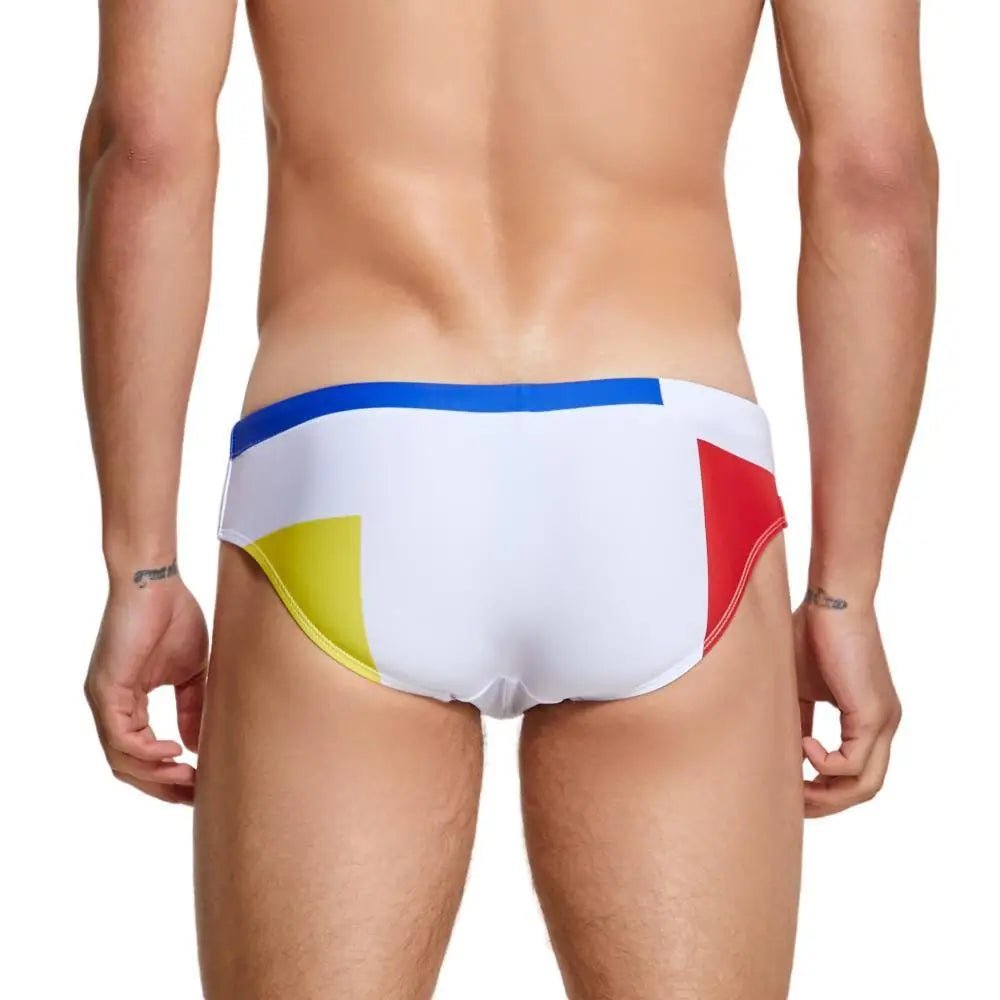 Primary Colors Pool Swim Briefs | dmunderwear detail image 11