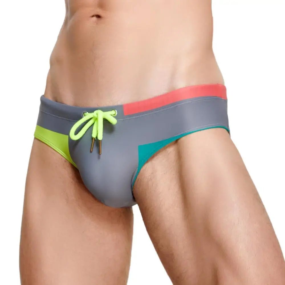 Primary Colors Pool Swim Briefs | dmunderwear detail image 3