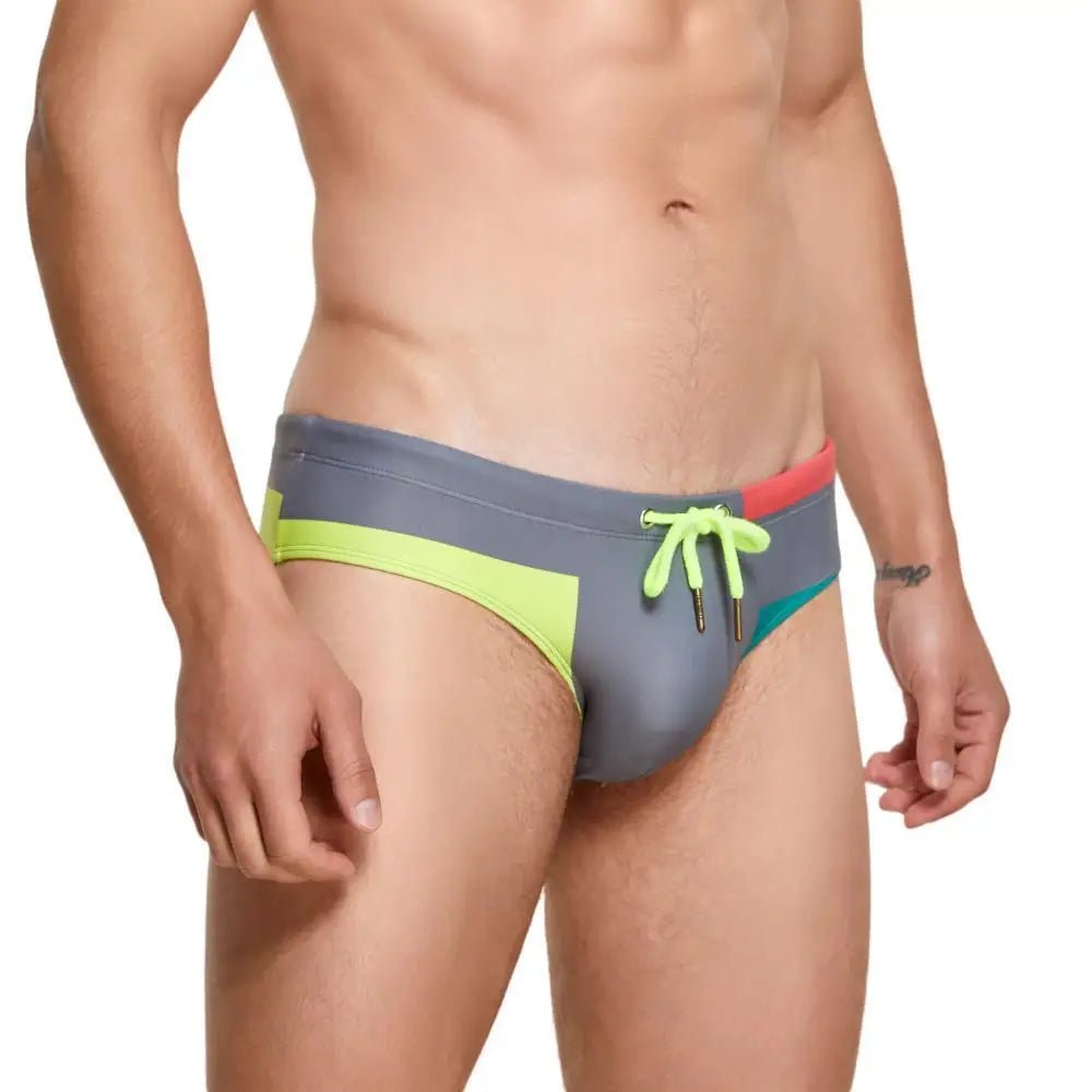 Primary Colors Pool Swim Briefs | dmunderwear detail image 5