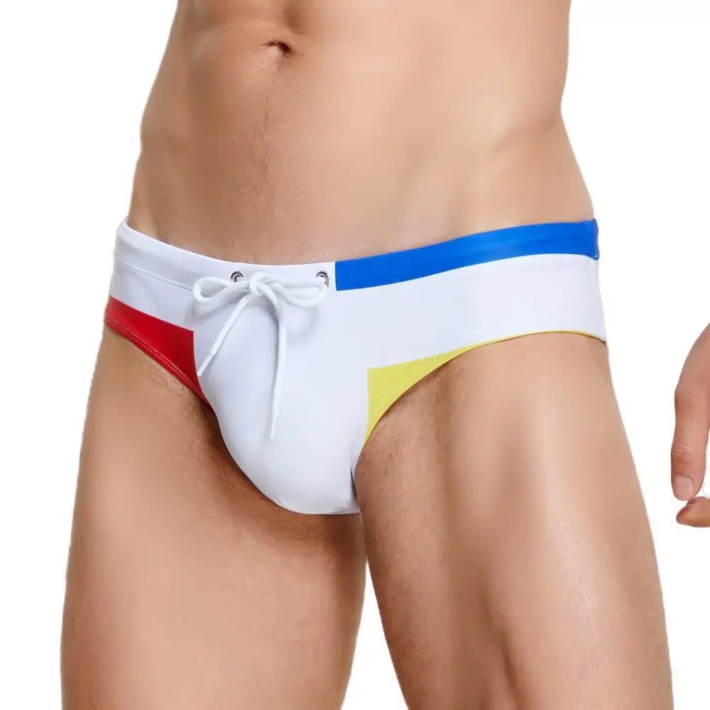 Primary Colors Pool Swim Briefs | dmunderwear detail image 8