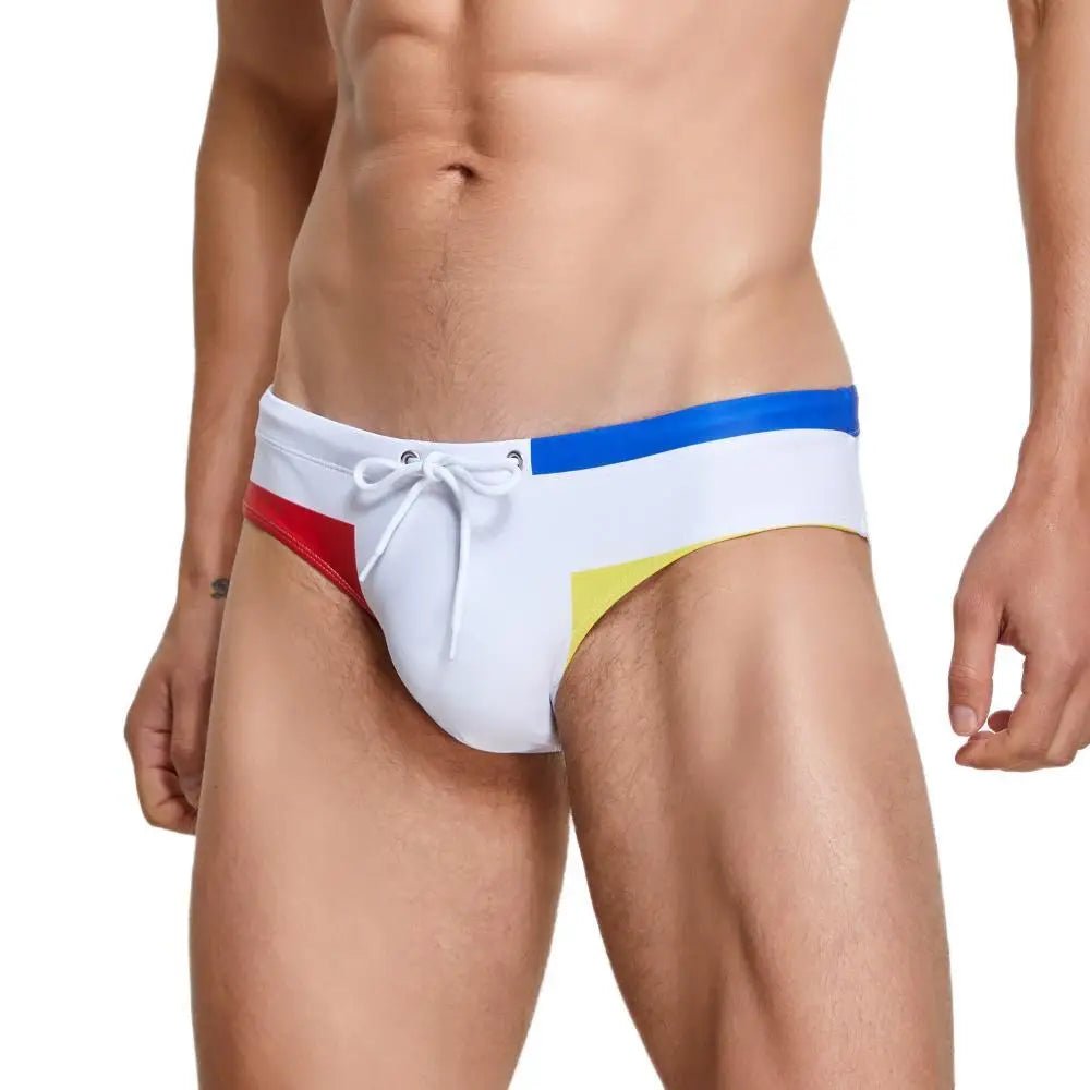 Primary Colors Pool Swim Briefs | dmunderwear detail image 9