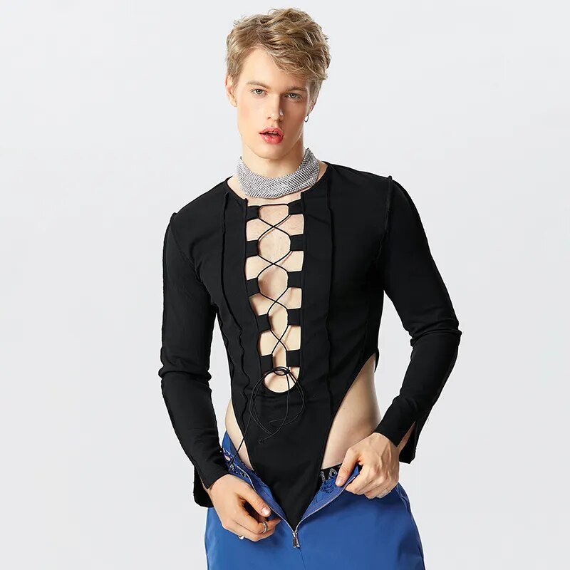ORVLS Prince Charming Interlocking Body Suit | dmunderwear detail image 8