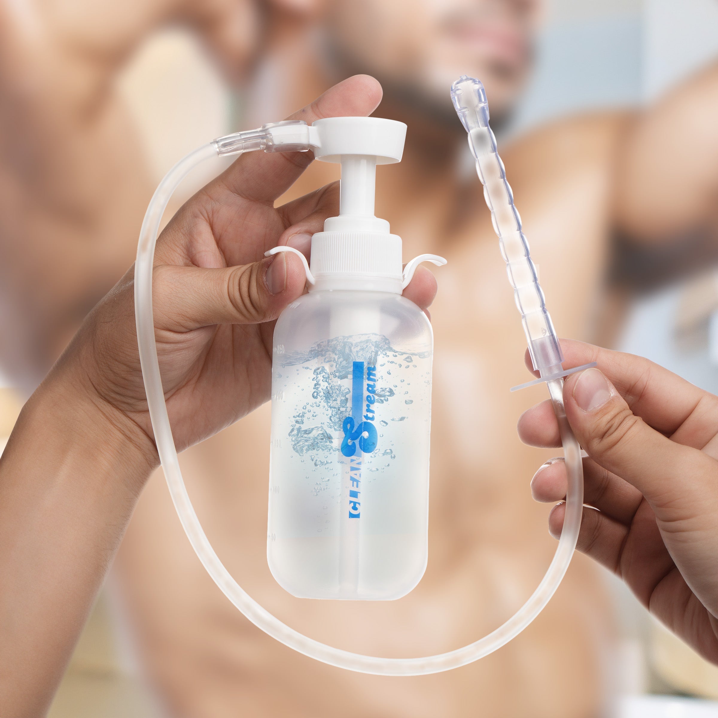 Pump Action Enema Bottle with Nozzle | dmunderwear