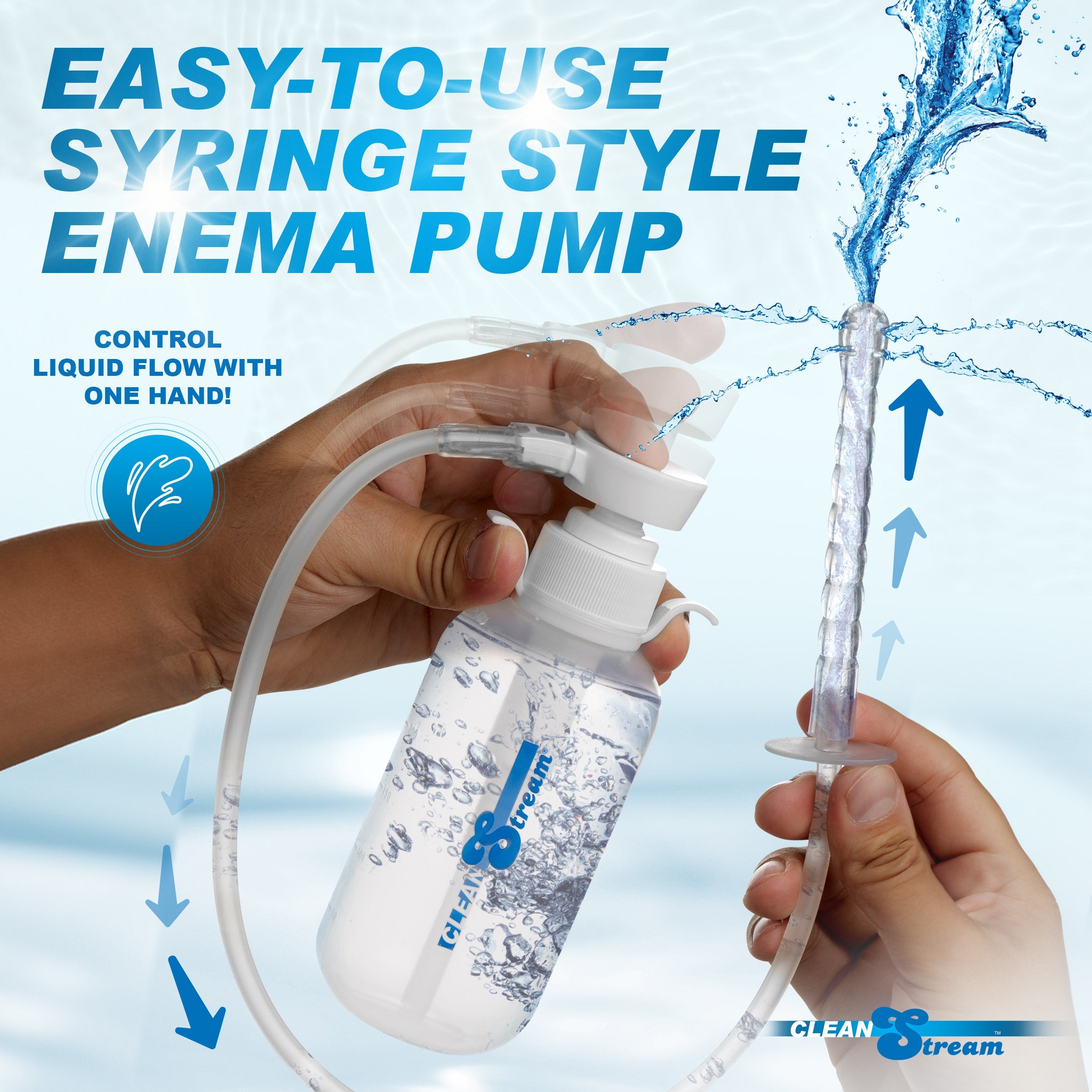 Pump Action Enema Bottle with Nozzle | dmunderwear product image 2