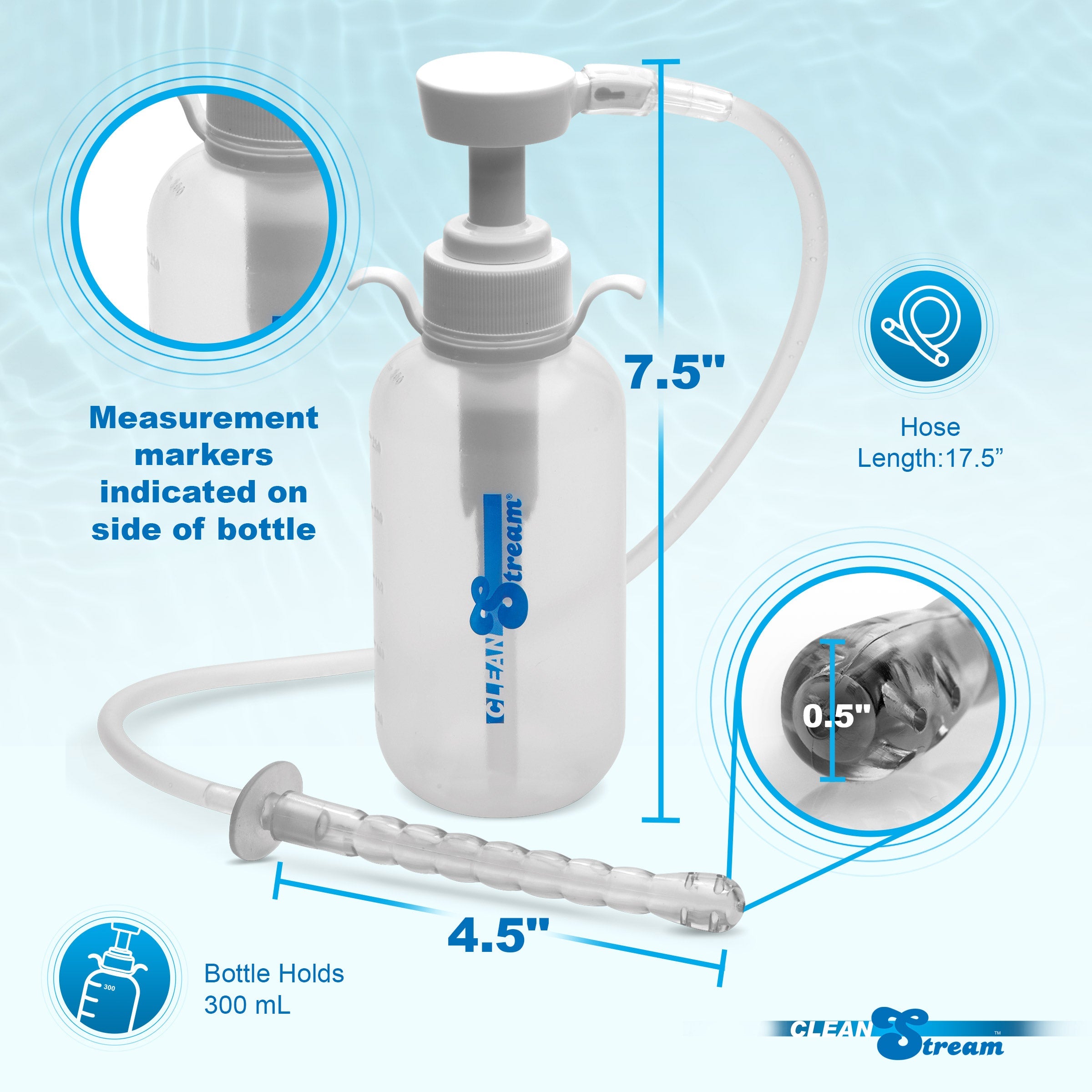 Pump Action Enema Bottle with Nozzle | dmunderwear product image 4