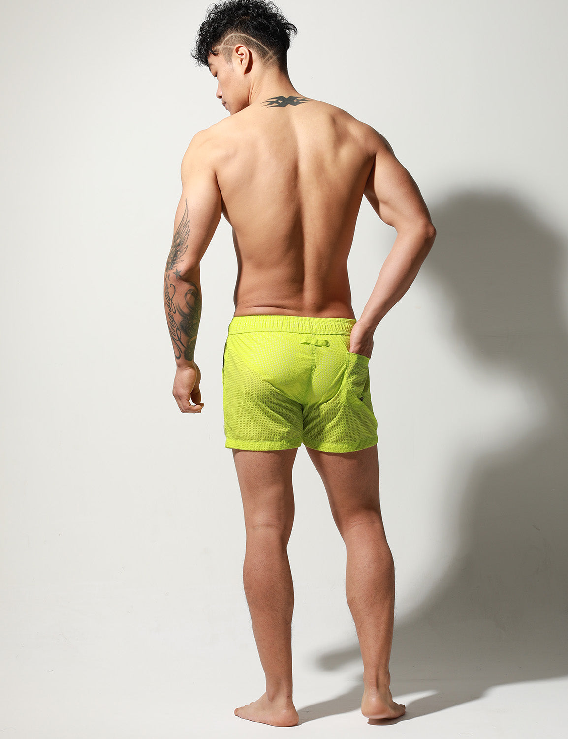 Quick-Dry Mesh Beach Surf Shorts S6021 | dmunderwear detail image 14