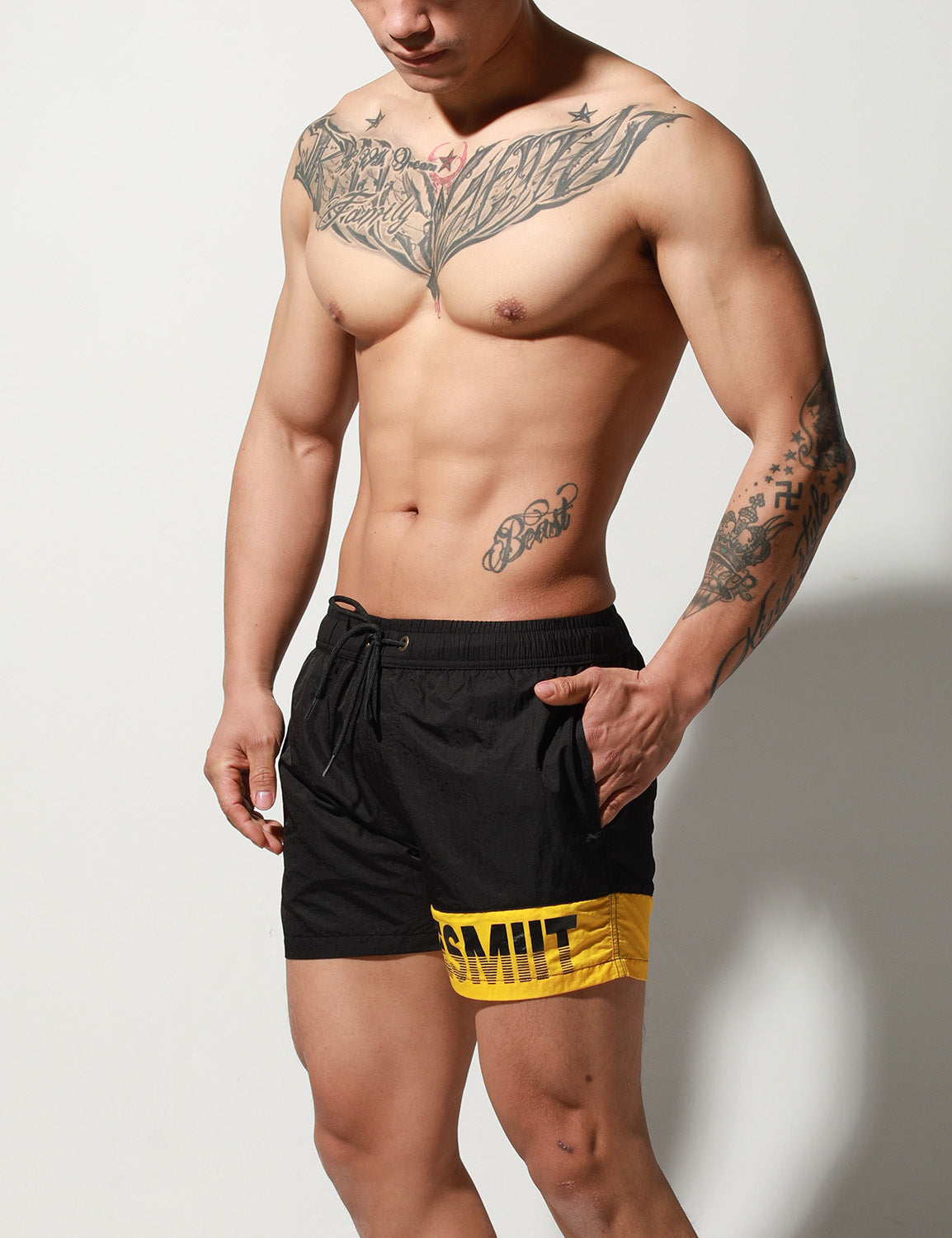 Quick-Dry Beach Surf Shorts S6024 | dmunderwear detail image 18