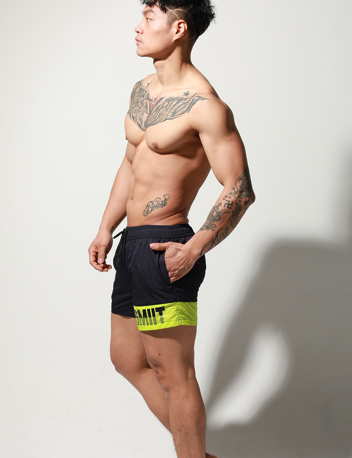 Quick-Dry Beach Surf Shorts S6024 | dmunderwear detail image 8