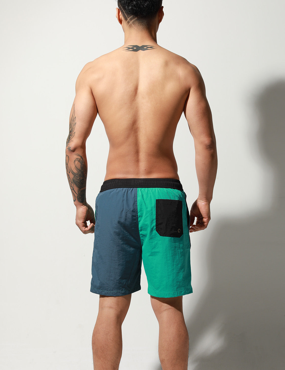 Quick-Dry Color Block Shorts S8011 | dmunderwear detail image 13