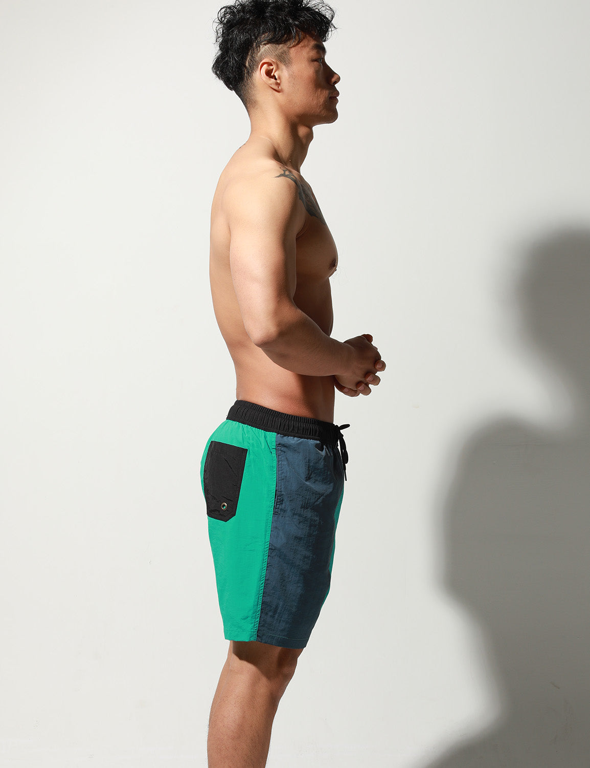 Quick-Dry Color Block Shorts S8011 | dmunderwear detail image 15