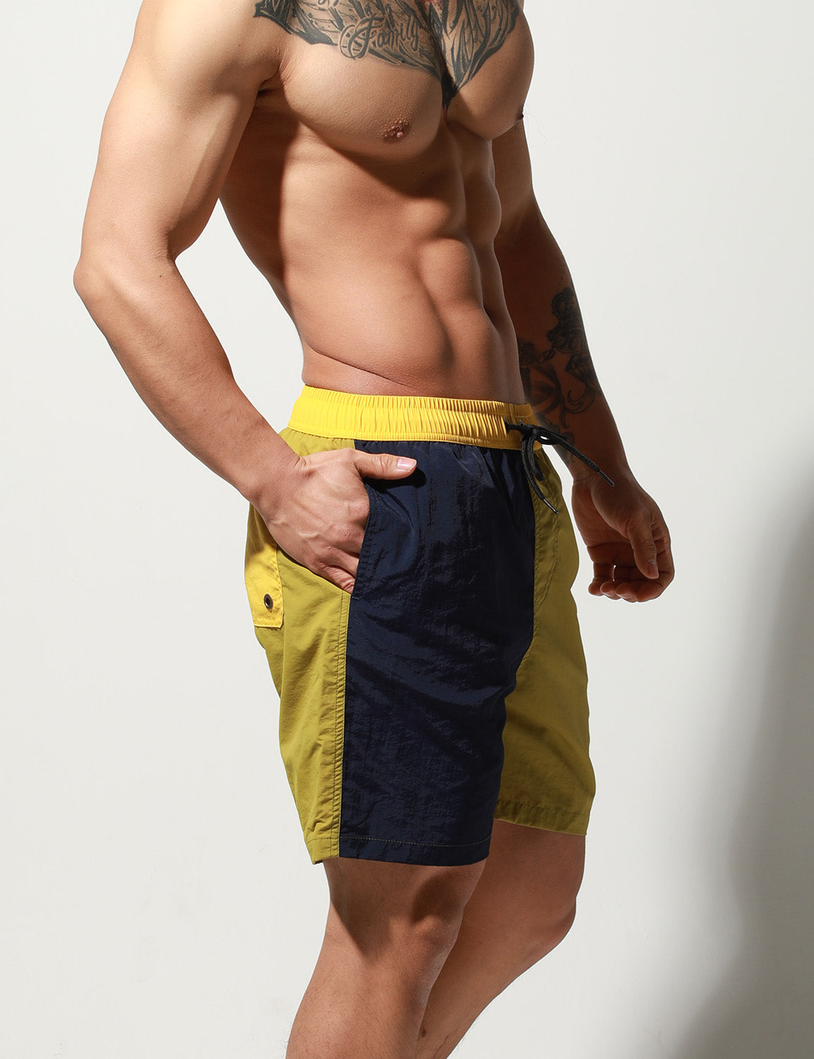 Quick-Dry Color Block Shorts S8011 | dmunderwear detail image 17