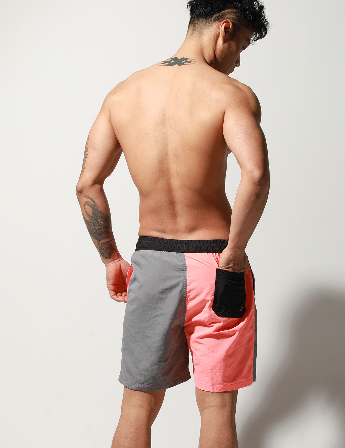Quick-Dry Color Block Shorts S8011 | dmunderwear detail image 2