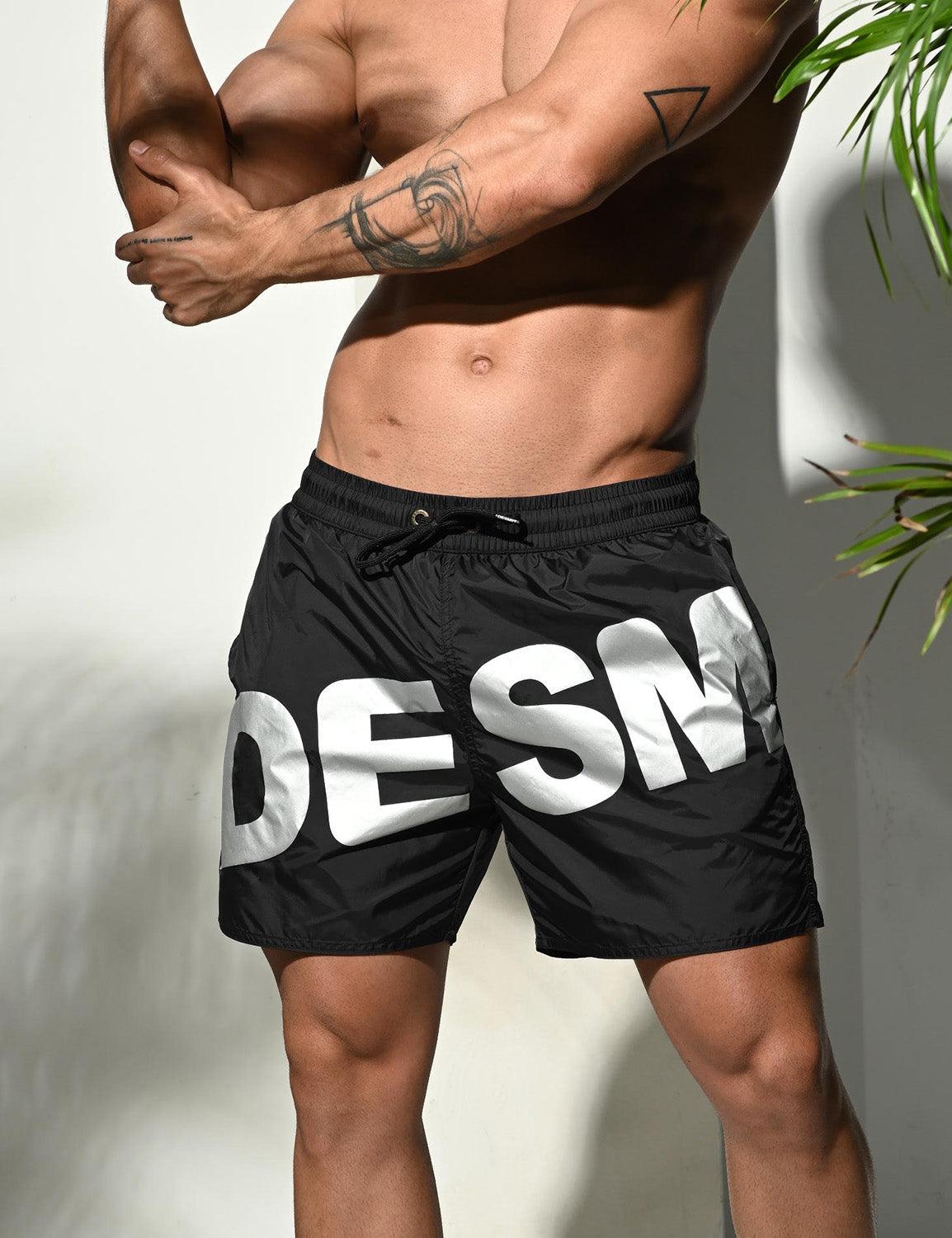 Quick-Dry Big Letters Shorts B3106 | dmunderwear