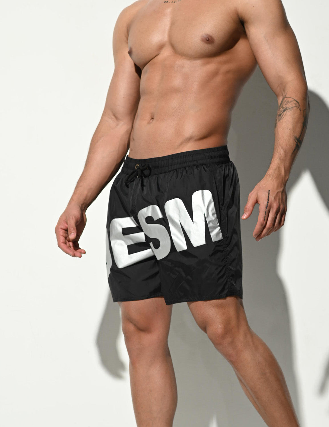 Quick-Dry Big Letters Shorts B3106 | dmunderwear detail image 8