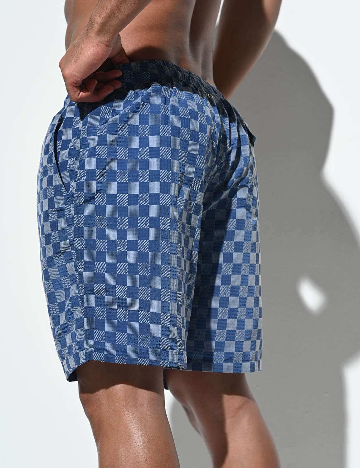 Quick-Dry Checkered Shorts B5239 | dmunderwear detail image 11