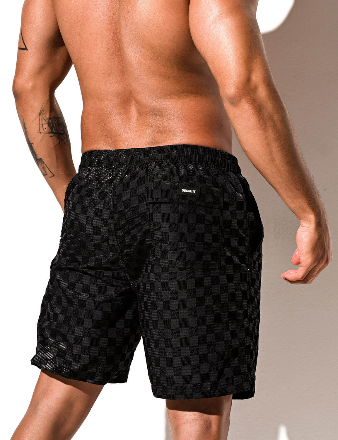 Quick-Dry Checkered Shorts B5239 | dmunderwear detail image 8