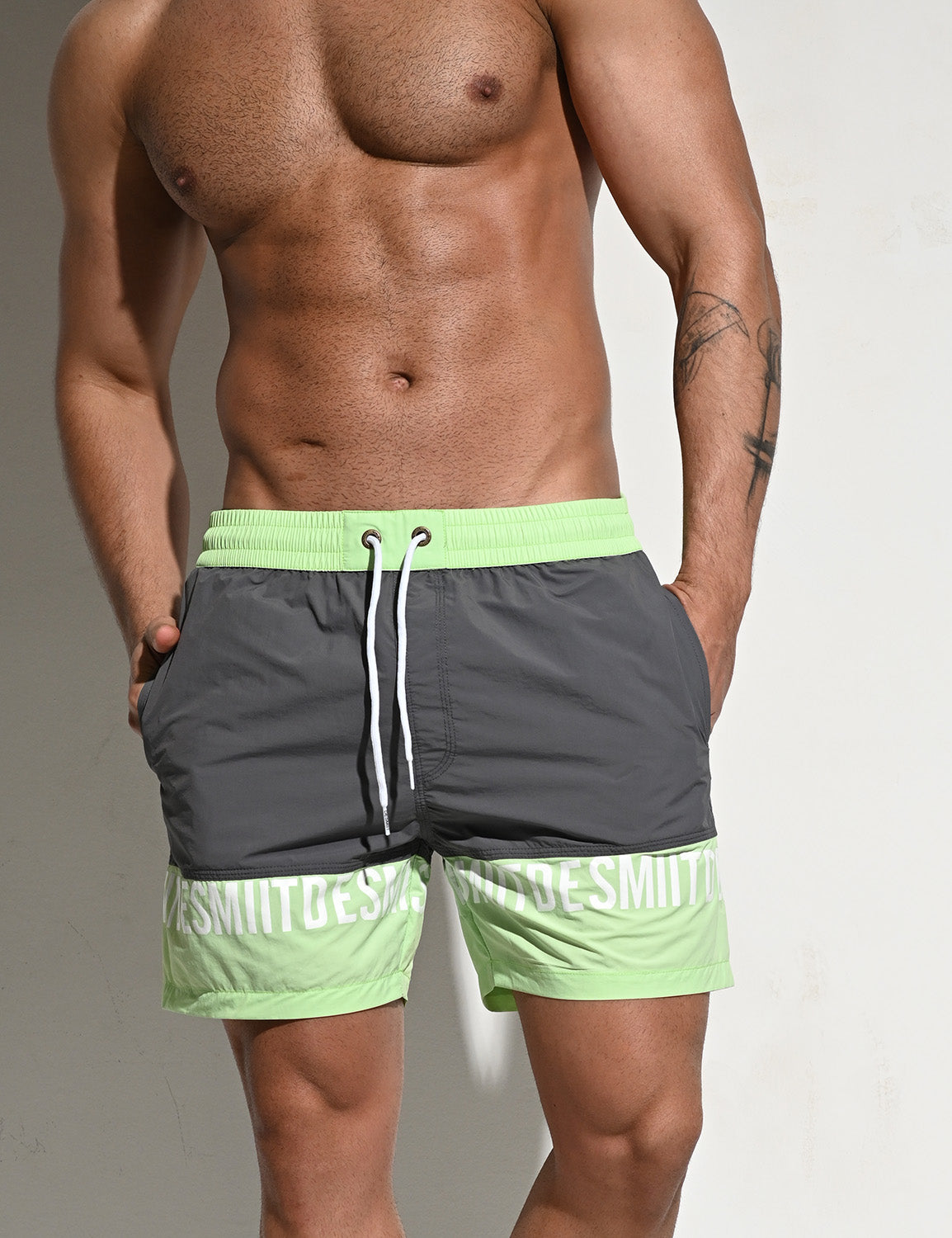Quick-Dry Color Block Shorts B3107 | dmunderwear detail image 4