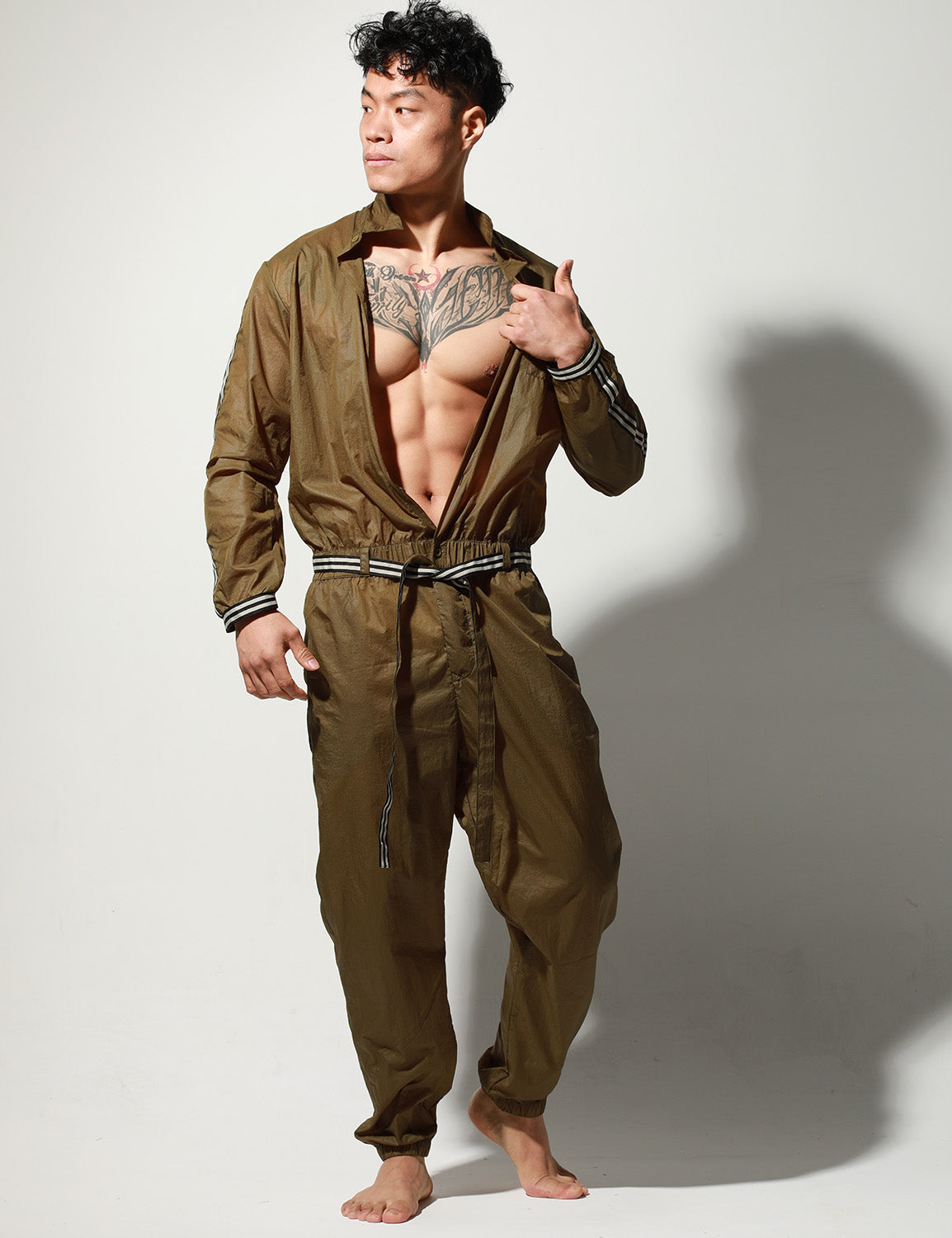 Quick-Dry Long Sleeve Union Suit T9001 | dmunderwear detail image 14