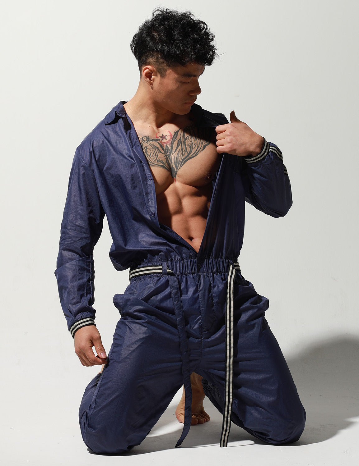 Quick-Dry Long Sleeve Union Suit T9001 | dmunderwear detail image 2