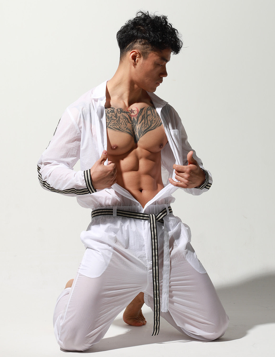 Quick-Dry Long Sleeve Union Suit T9001 | dmunderwear detail image 8