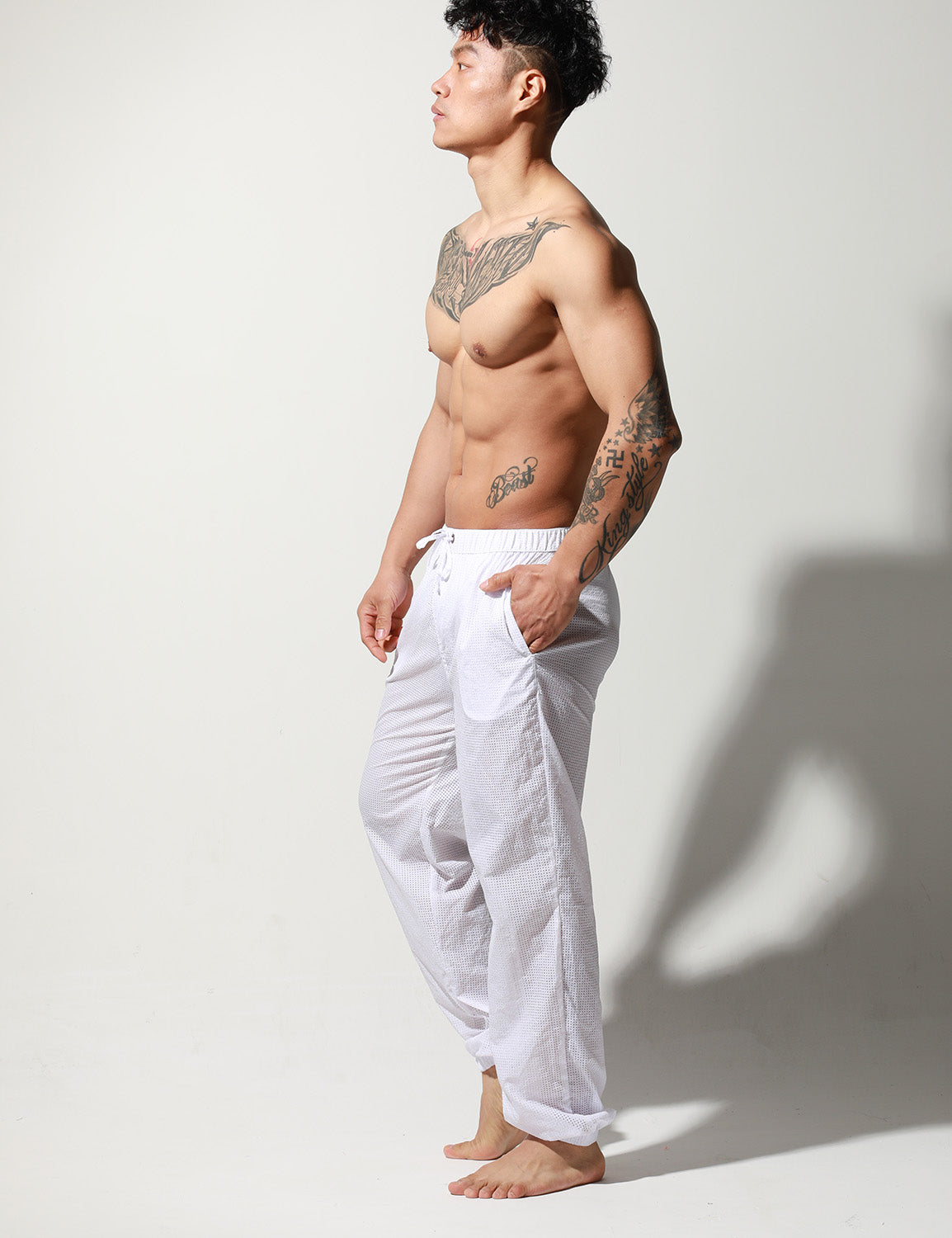 Quick-Dry Mesh Pants S1013 | dmunderwear detail image 4