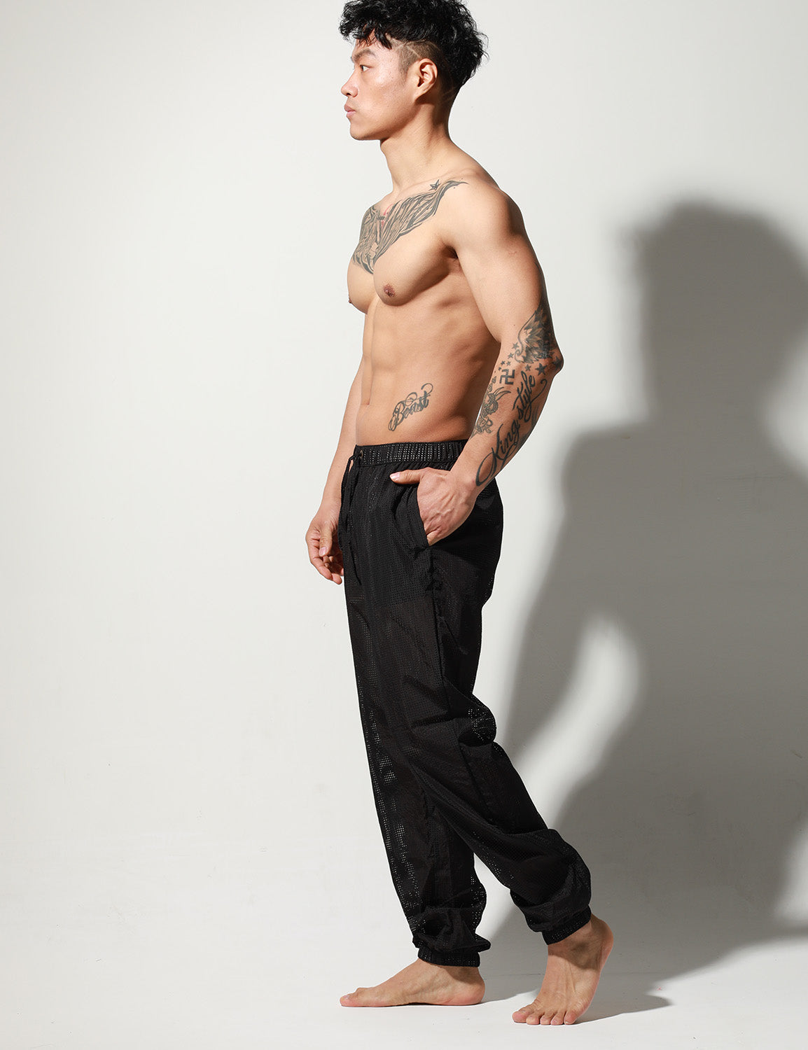 Quick-Dry Mesh Pants S1013 | dmunderwear detail image 7