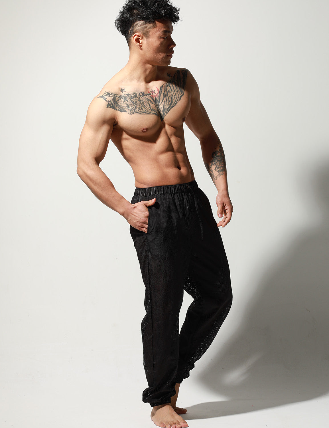 Quick-Dry Mesh Pants S1013 | dmunderwear detail image 8