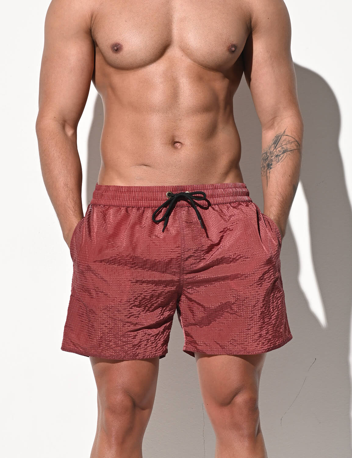 Shiny Quick-Dry Shorts B4236 | dmunderwear detail image 15