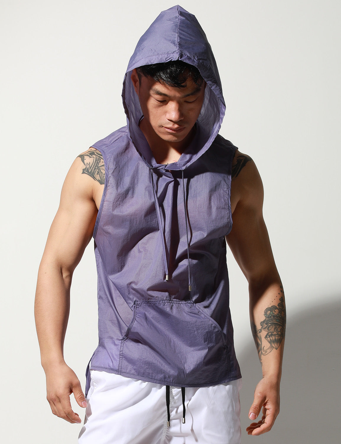 Quick-Dry Sleeveless Hoodie T2003 | dmunderwear