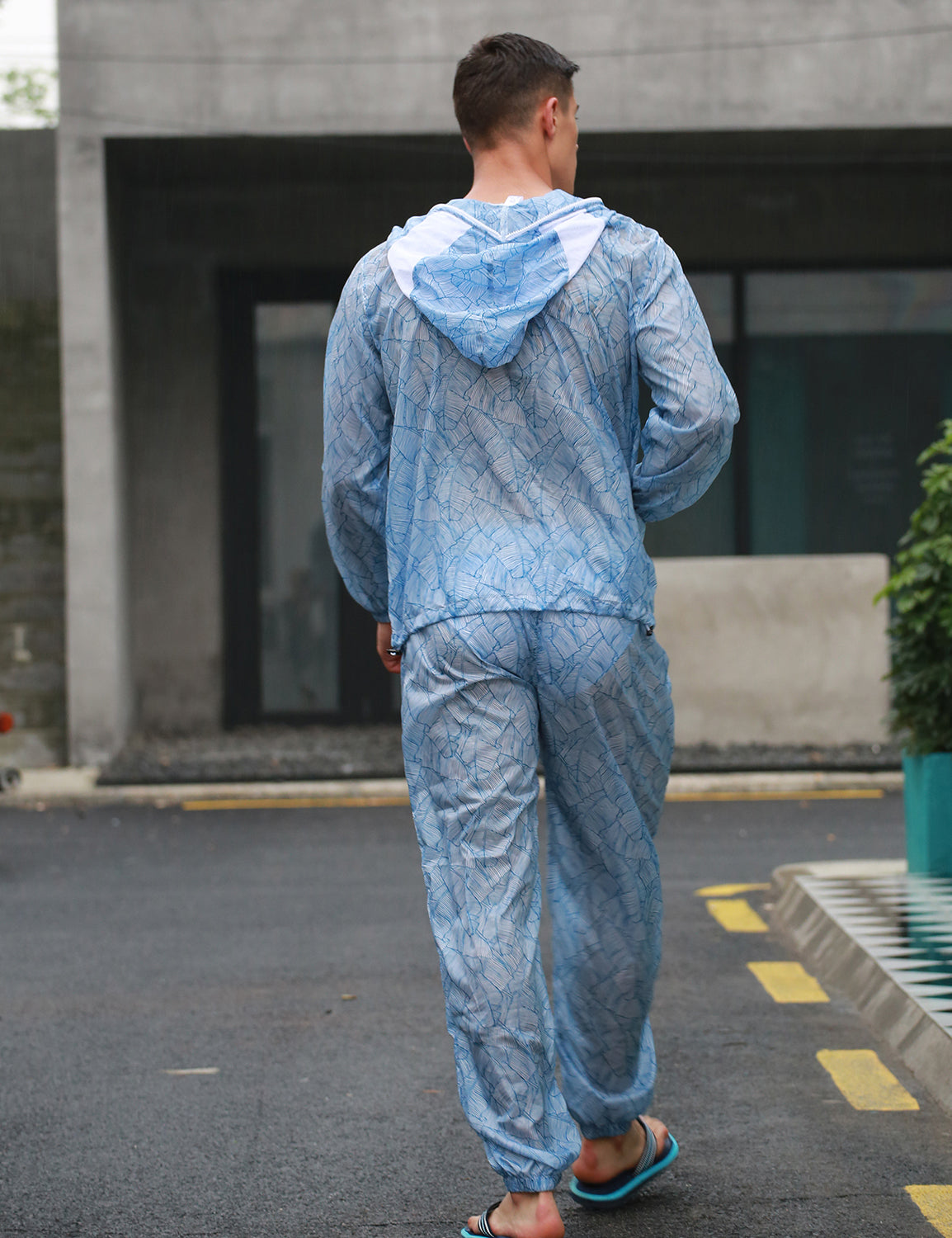 Quick-Dry Sport Long Sleeve Hooded Jacket / Shorts / Pants | dmunderwear detail image 14