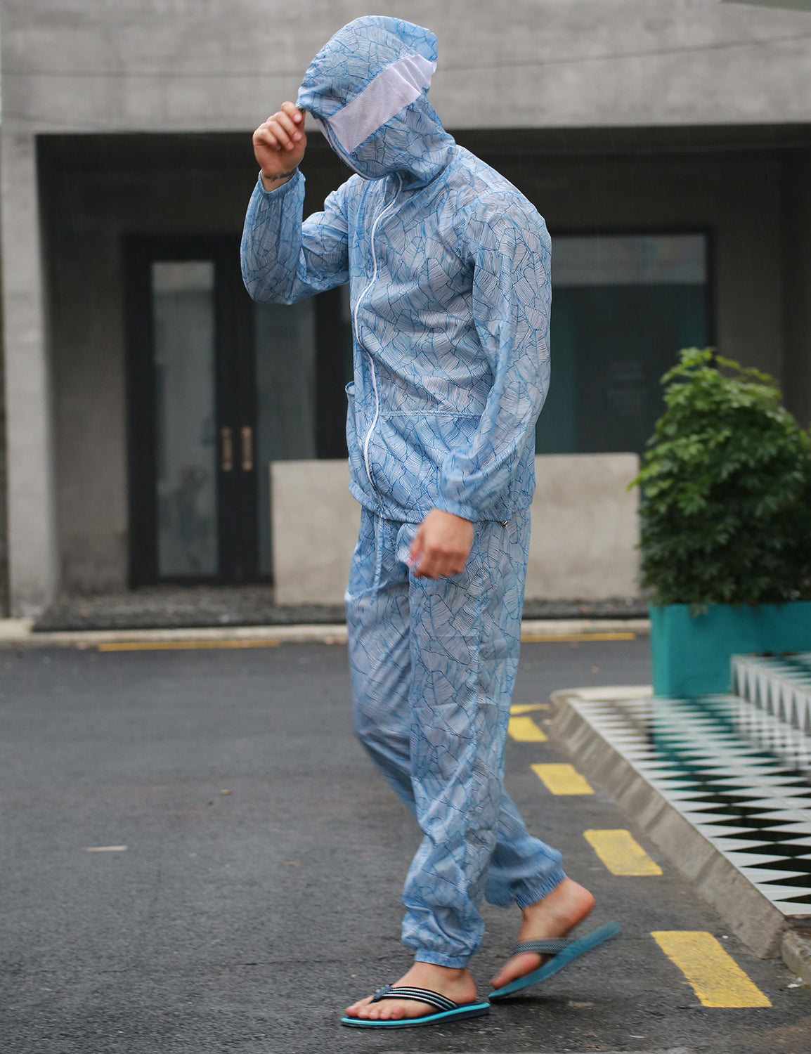 Quick-Dry Sport Long Sleeve Hooded Jacket / Shorts / Pants | dmunderwear detail image 16