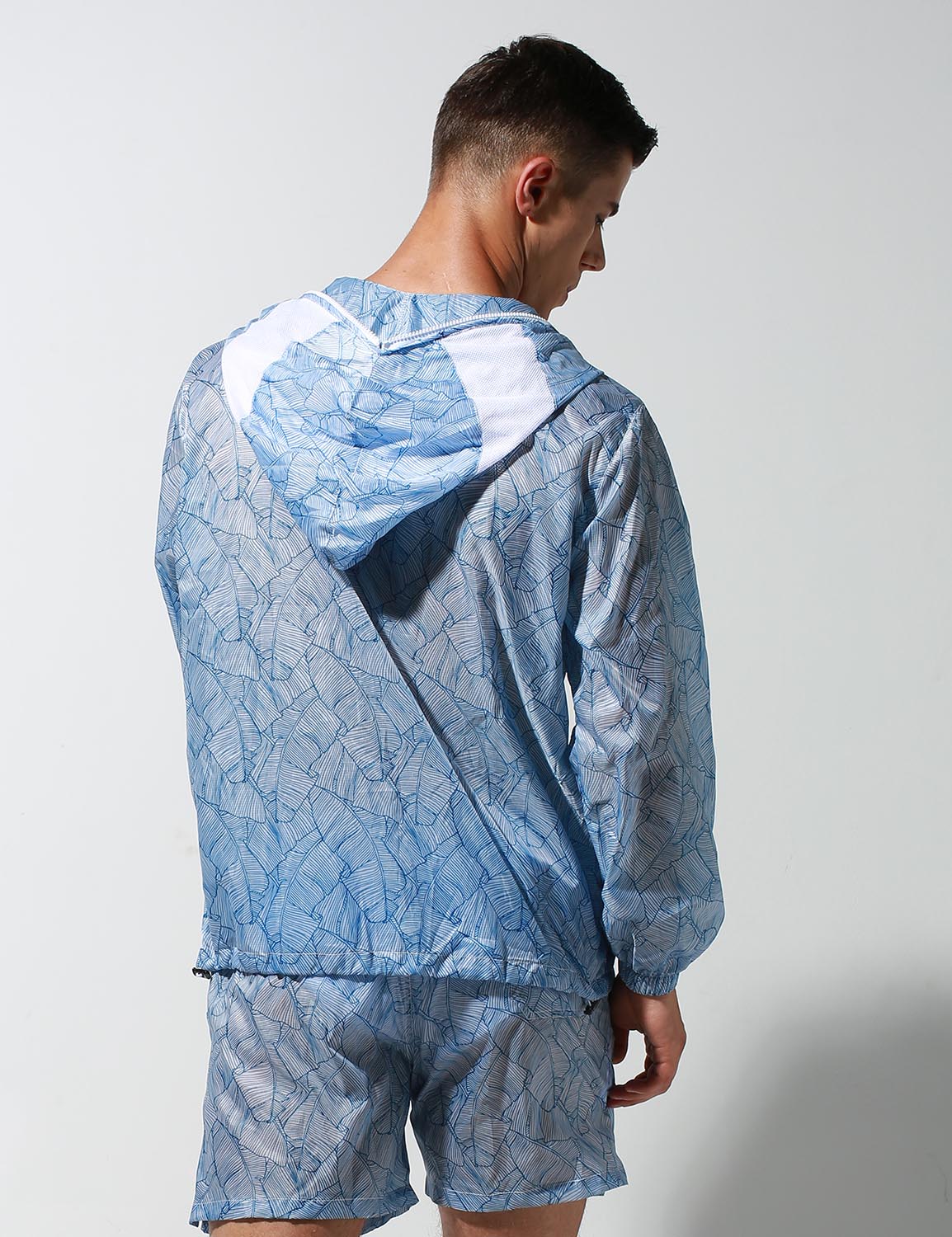 Quick-Dry Sport Long Sleeve Hooded Jacket / Shorts / Pants | dmunderwear detail image 4