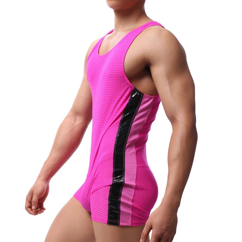 Racing Strip Mesh Singlet | dmunderwear detail image 8