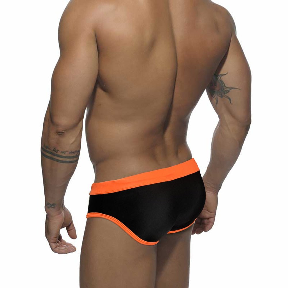 Racing Stripe Bowtie Swim Briefs | dmunderwear detail image 10