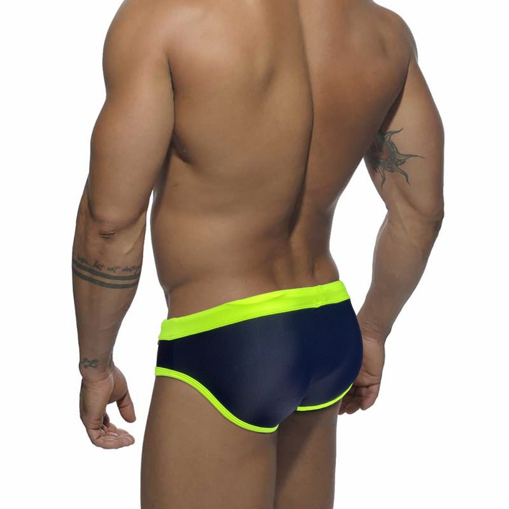 Racing Stripe Bowtie Swim Briefs | dmunderwear detail image 13