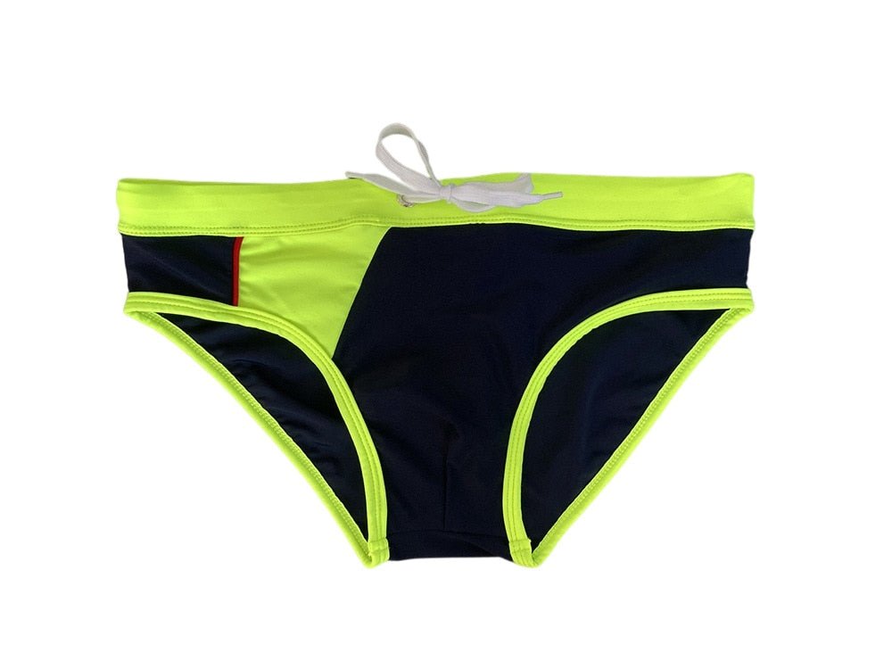 Racing Stripe Bowtie Swim Briefs | dmunderwear detail image 14