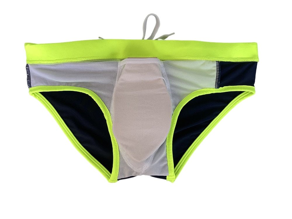 Racing Stripe Bowtie Swim Briefs | dmunderwear detail image 16