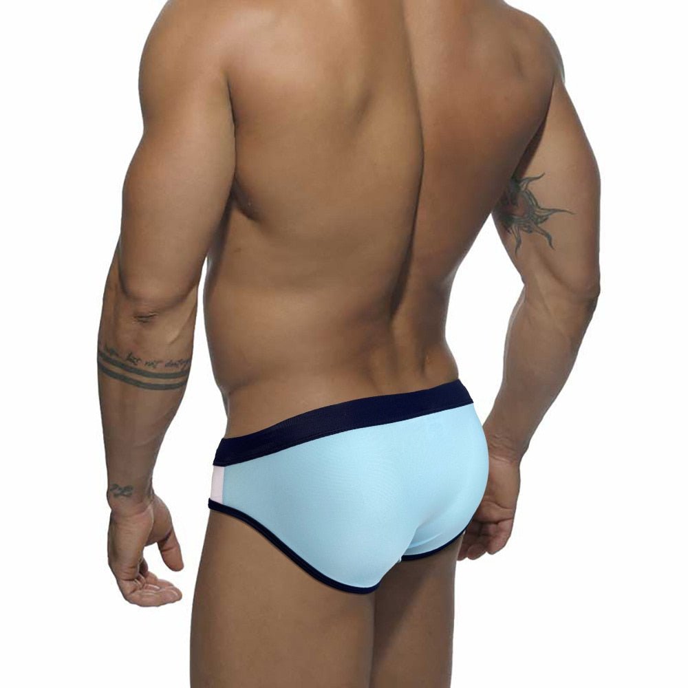 Racing Stripe Bowtie Swim Briefs | dmunderwear detail image 3
